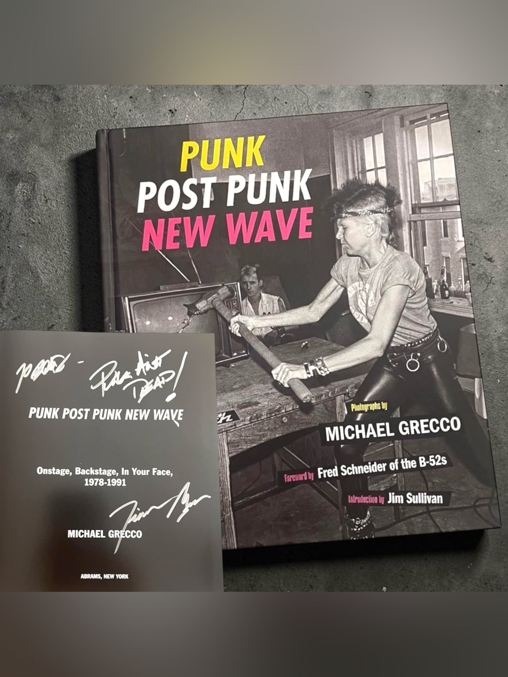 Michael Grecco Signed & Inscribed Punk Post Punk New Wave 1978-1991 Hardcover